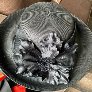 Beautiful wide rimmed showstopper special occasions straw hat